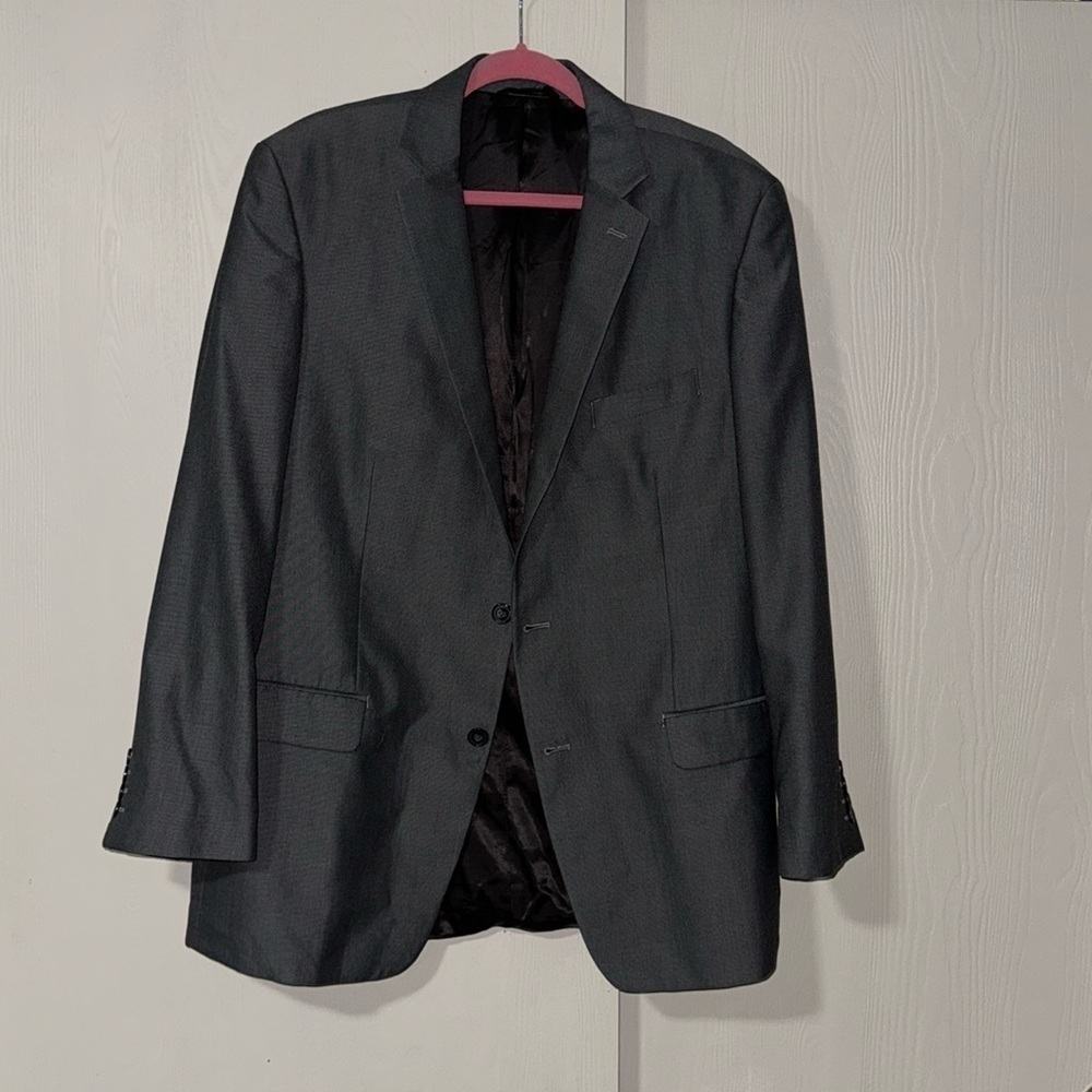 Men gray blazer